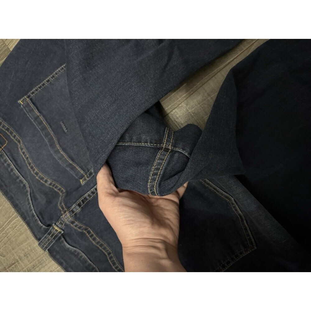 JAG Jeans Womens Jackson Mid Rise Straight Leg Dark Wash Denim Jeans 18W 35x31 - Picture 6 of 7